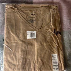 Women's Sonoma Goods For Life Essential V-Neck Tee M Color: Vintage Happy